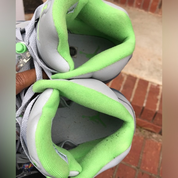 Air Jordan Retro 5 Green Bean Size 10.5 - Picture 7 of 10